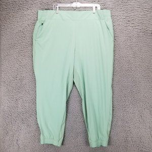 Athleta Pants Womens 22 Green Stretch High Rise Jogger